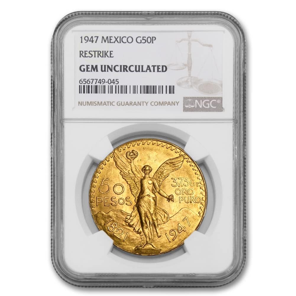 Mexican 50 Pesos Gold NGC