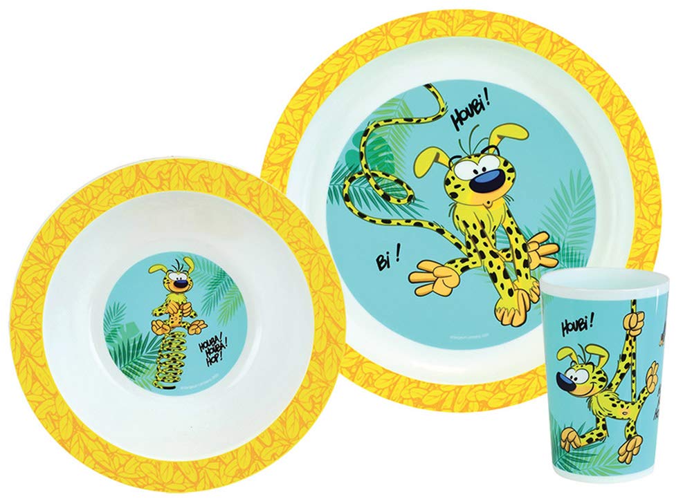 FUN HOUSE Fruity's Ensemble repas - 1 assiette plate ø22 cm, d'une assiette creuse ø16 cm et d FUN HOUSE Fruity's Ensemble repas - 1 assiette plate ø22 cm, d'une assiette creuse ø16 cm et d