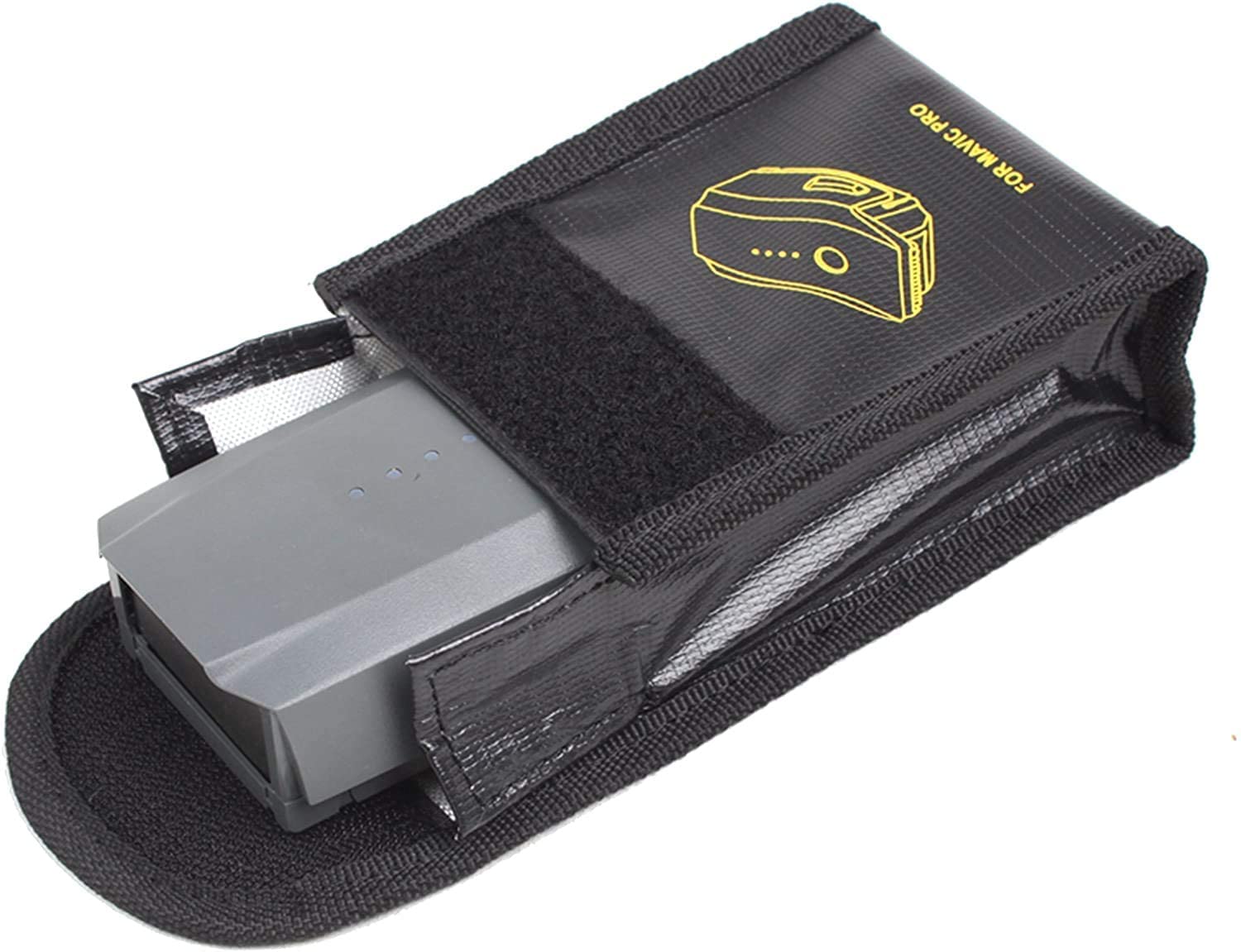 YUNIQUE GREEN-CLEAN-POWER - Sac Ignifuge pour DJI Mavic Pro | Protection de Charge Lipo | Haute Sécurité Anti-Explosion | 115x95x64mm, Noir, Plastique