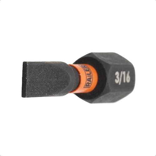 Miniatura 5 de Railer - Juego de puntas de destornillador, 10 unidades S2 de acero de 2 pulgadas Phillips y puntas de impacto de cabeza plana ranurada con un