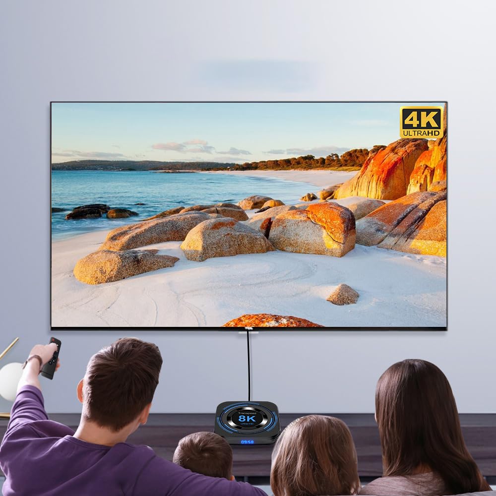 TV Box Allwinner H618 Android 12 WiFi Dual 8K 4K BT Sterowanie głosowe