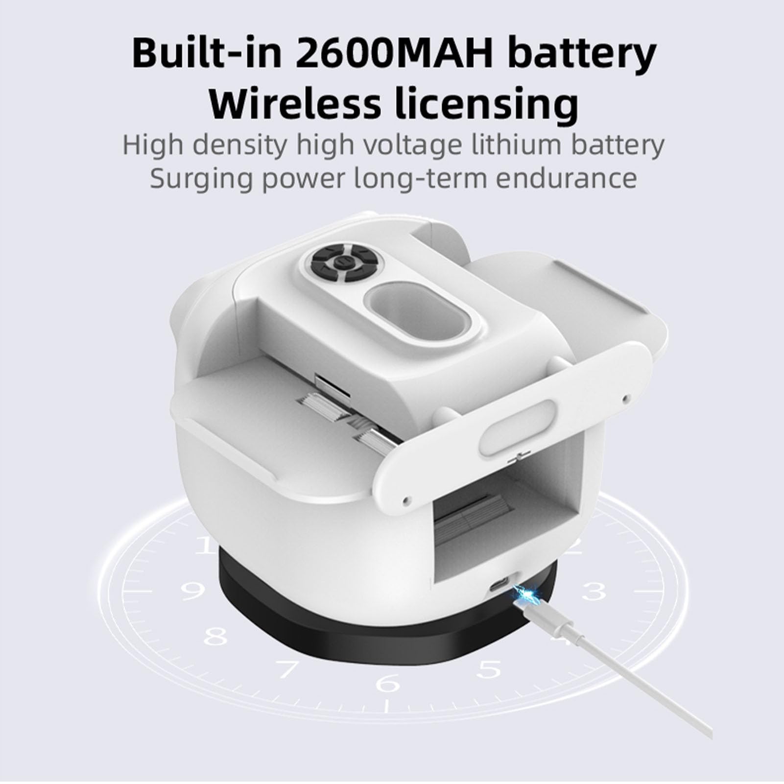 Luocute Barajador Automático de Tarjetas y Distribuidor, 360 ° Giratorio Programable Recargable Máquina de Barajado de Tarjetas Eléctricas para 8 Jugadores con 4 Controladores 2600mAh