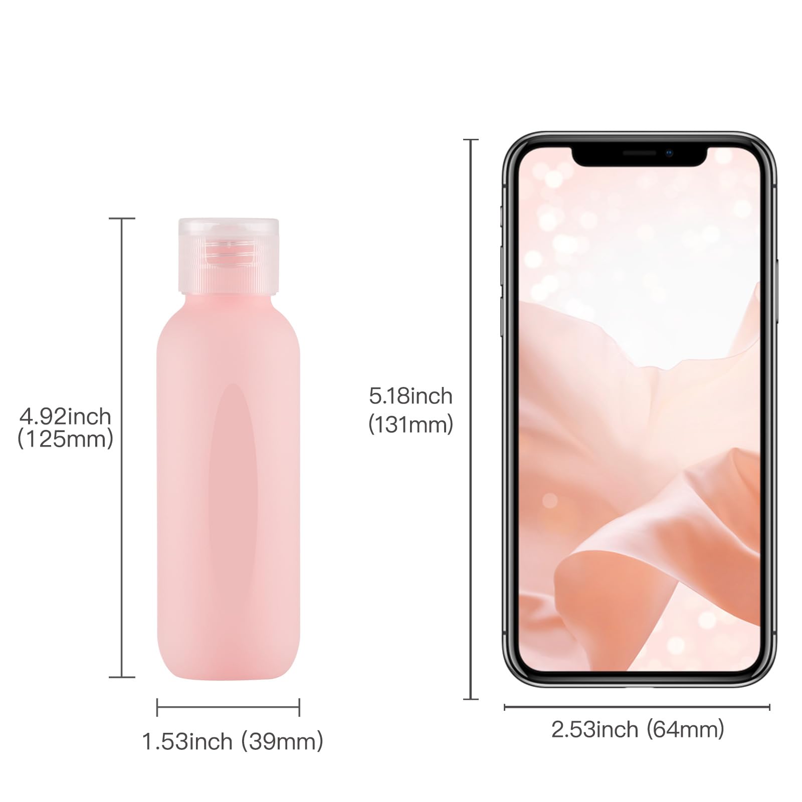 Reiseflaschen-Set 5 Stück, 100 Ml, TSA-geeignet – Praktisch Für Unterwegs!