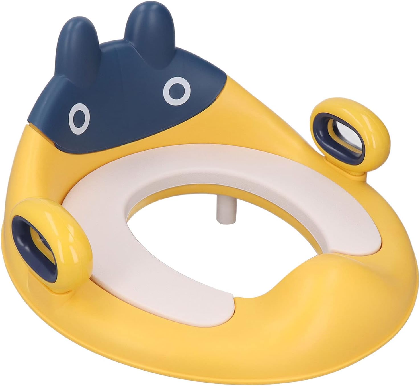 Potty Seat Prevent Slip Stable Comfortable Lightweight Baby Potty Training Toilet Seat with Handle for Home Travel (Lemon Yellow)