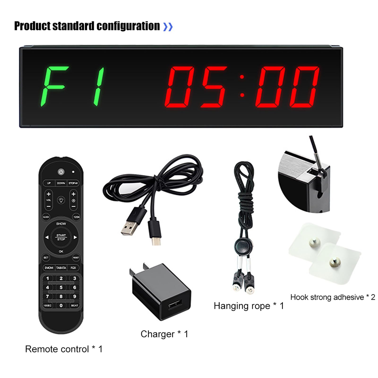 Temporizador Deportivo, Cuenta Atrás LED De 999 Días, con Metrónomo Y Función De Memoria, Brillo De Pantalla Ajustable De 5 Niveles, Utilizado En Aulas/bibliotecas/hospitales/gimnasios, Etc.