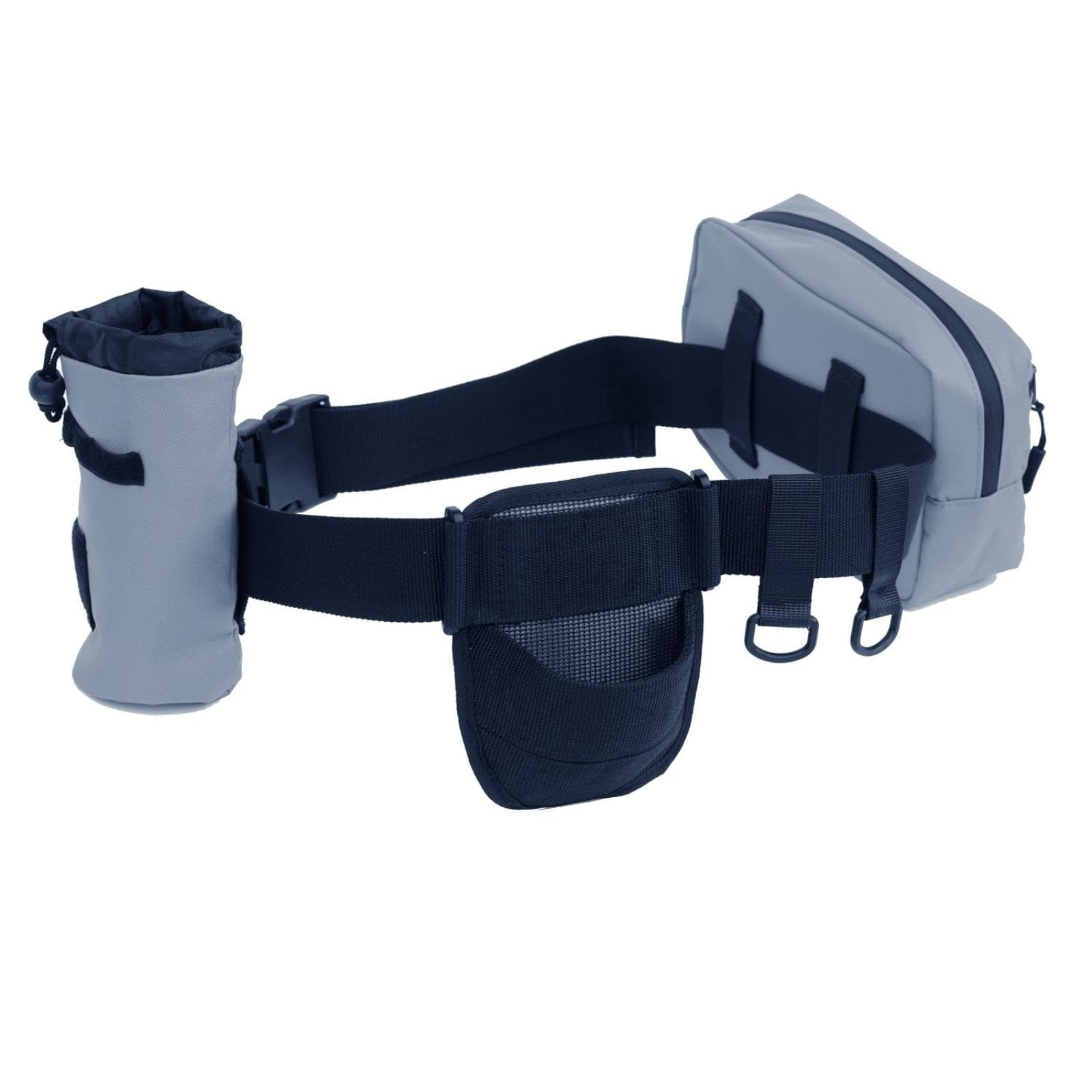 Fishing Waist Belt with Pockets Adjustable Waist Bag with Belt Hands Fishing Fanny Pack for Anglers, Fishermen Gray-picture-16
