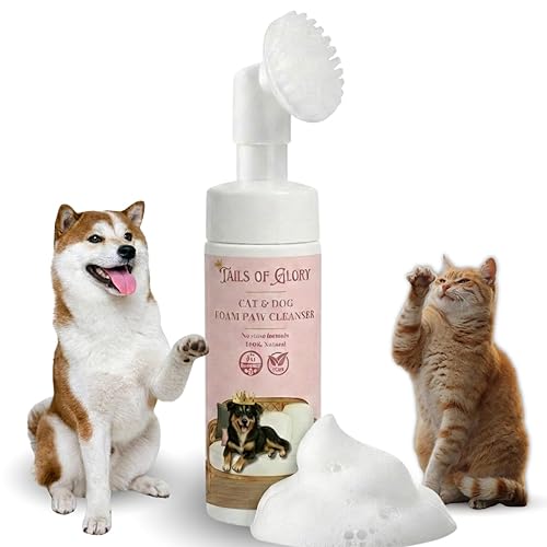 Dog & Cat Paw Cleaner with Soft Brush – Natural