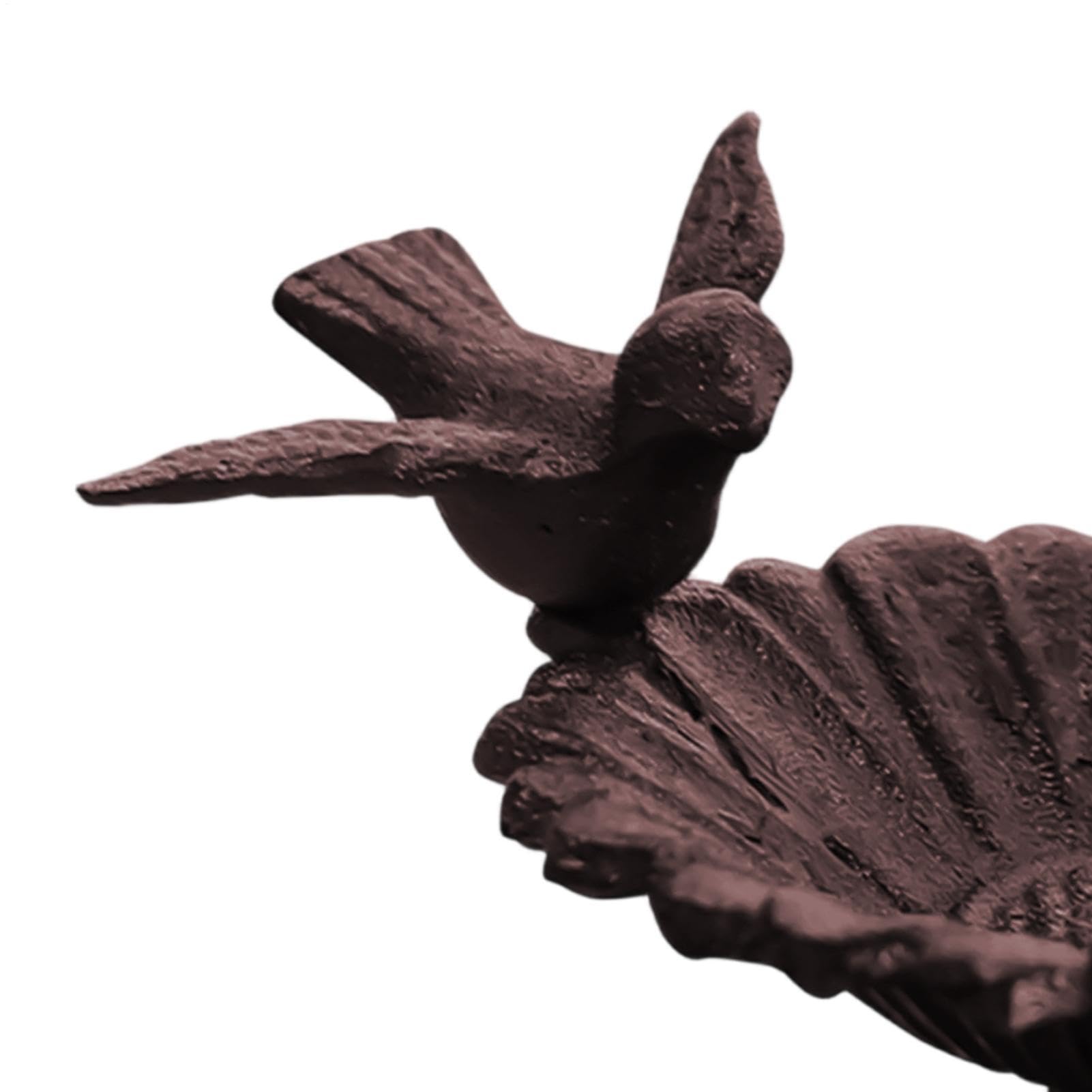 Mangiatoia decorativa per uccelli da giardino | Vasca per uccelli in ghisa per esterni per colibrì cortile patio terrazza prato terra tavolo