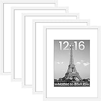 Vista 58 de upsimples - Portarretratos para galería de fotografías en la pared, marcos para fotos de 8 x 10 pulgadas con paspartú u 11 x 14 pulgadas sin Blanco