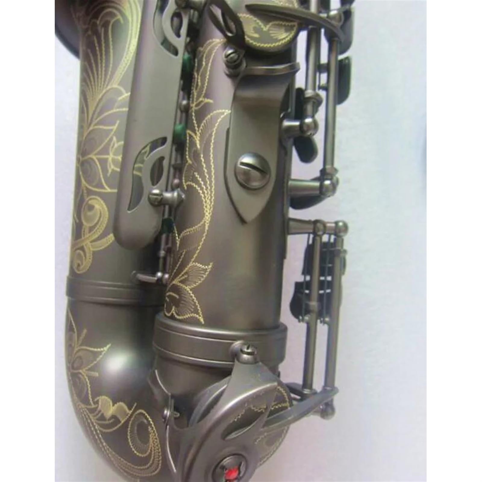 Saxofón Mi Bemol Alto Saxofón Negro Mate Oro Instrumentos Musicales Tocados De Grado Profesional Con Estuche Para Boquilla