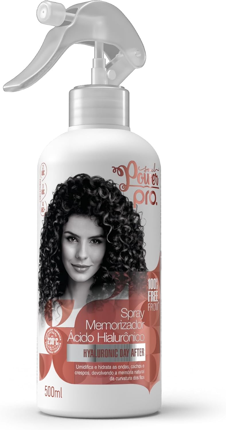 Spray Memorizador Ácido Hialurônico Soul Power PRO – Hidrata e Devolve os Cachos – 500ml