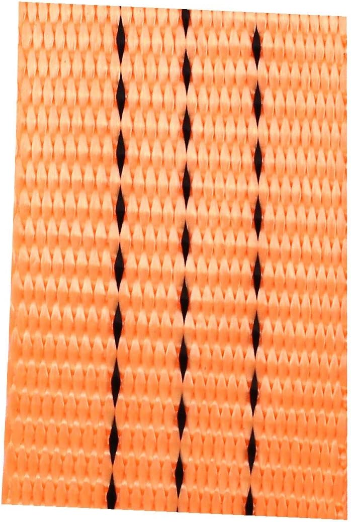 New Lon0167 38mm 1.5-inch Featured Width 5 Meter reliable efficacy Length Ratchet Tie Down Strap Orange(id:67b 56 60 65d)