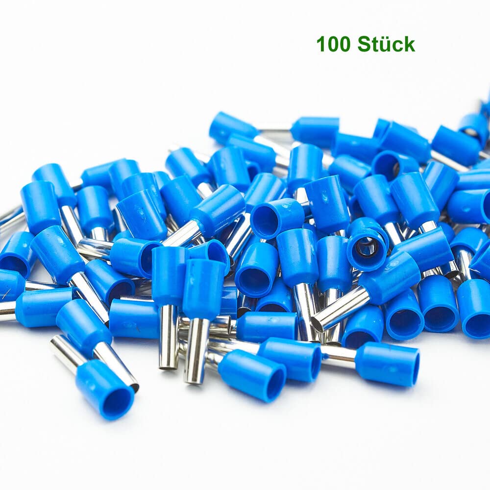 Terminali 2,50 Mm², Blu, Isolati, Lunghezza Manicotto 10 Mm - Foto 5