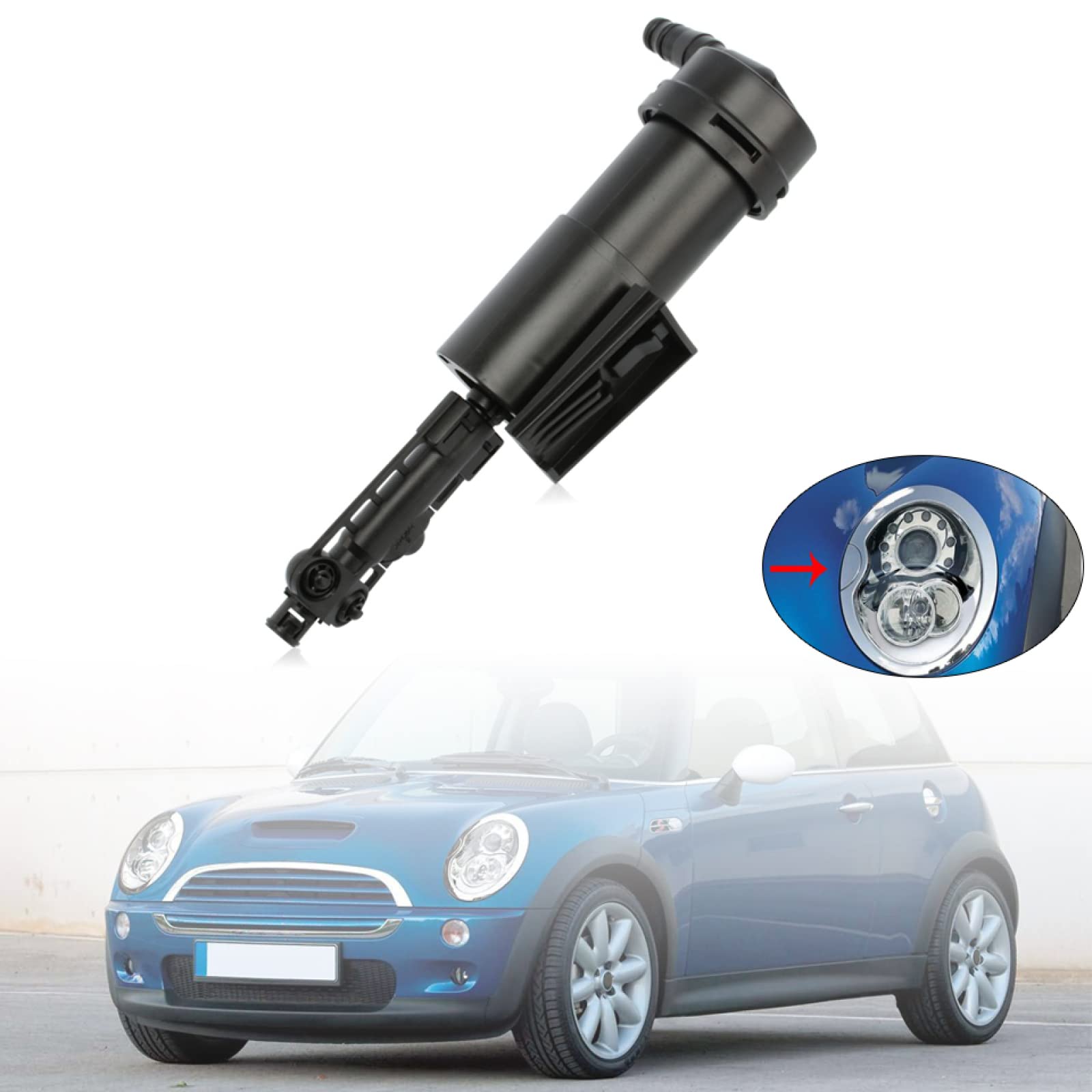 Ugelli Lavavetri Per MINI Cooper - Compatibili Con R50, R52, R53, Sostituzione Originale 61667146377