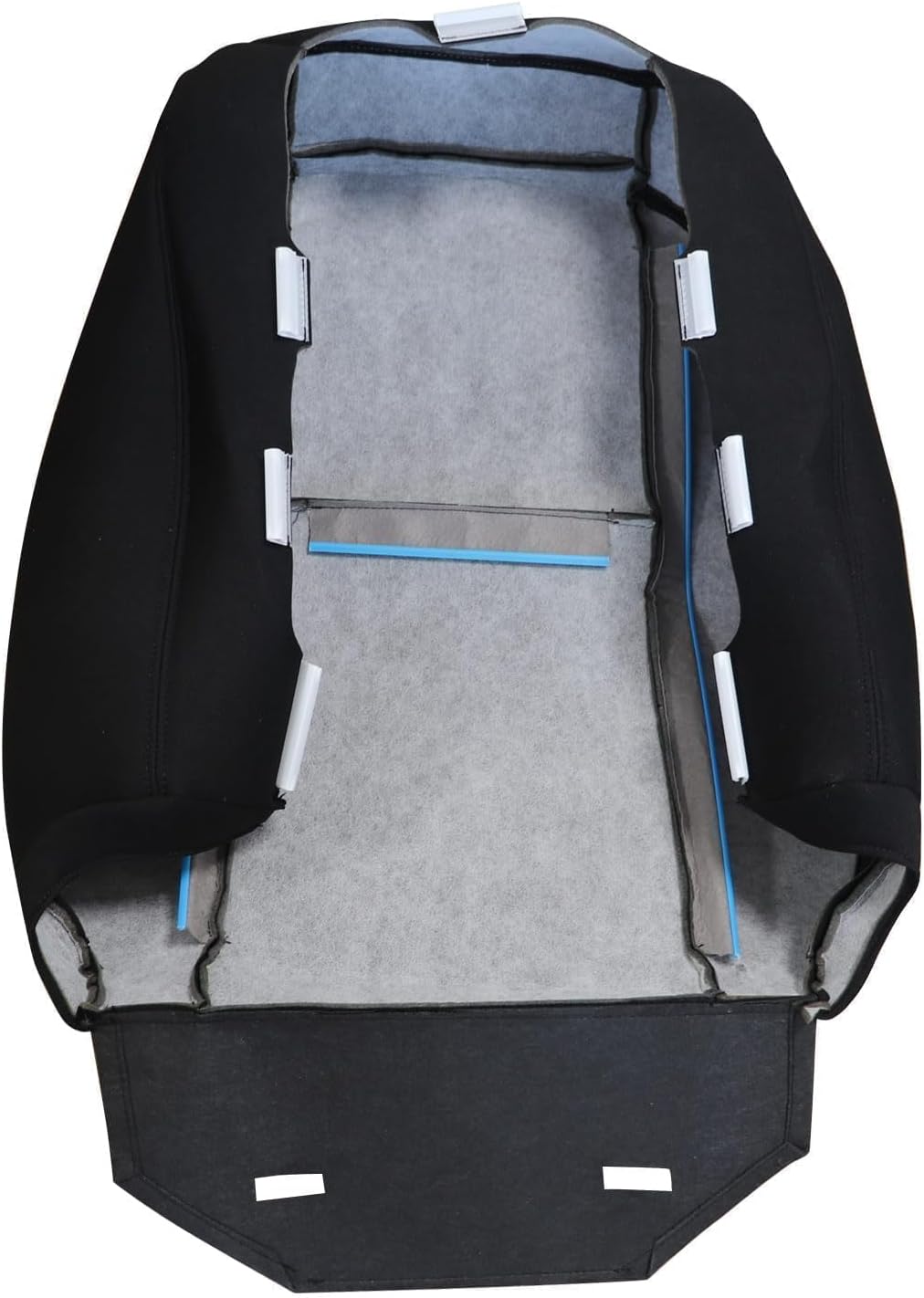 GXARTS Driver and Passenger Side Bottom & Top Lean Back Replacement Cloth seat Cover Black #19C Fit for Chevy Silverado Avalanche Suburban Tahoe GMC Sierra Yukon XL 2007 2008 2009 2010-2014