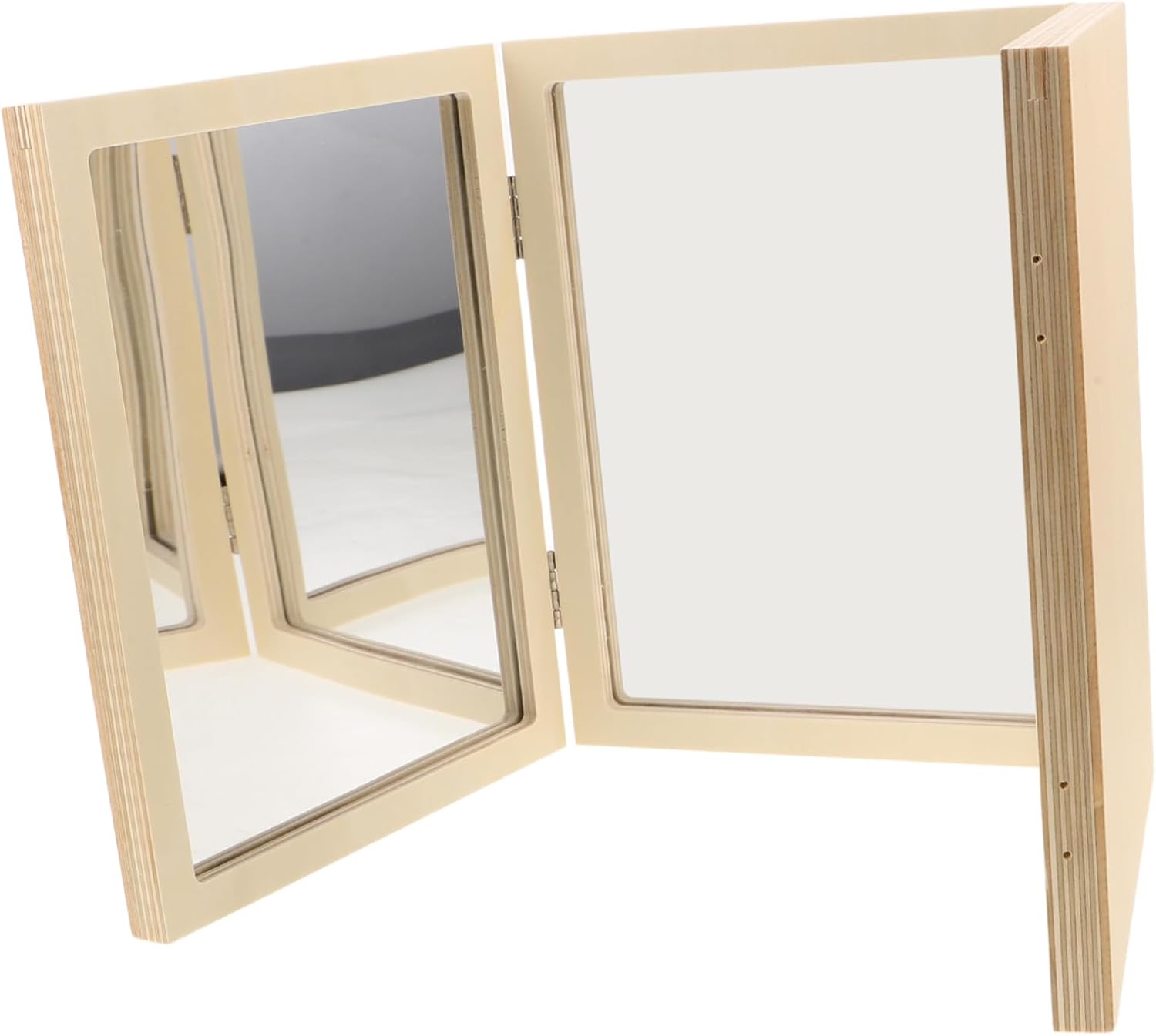 Totority 蒙特梭利鏡子 用 折りたたみミラー 幼児の手眼協調トレーニング向け感覚遊びおもちゃ 持ち運び便利 家や保育園の観察