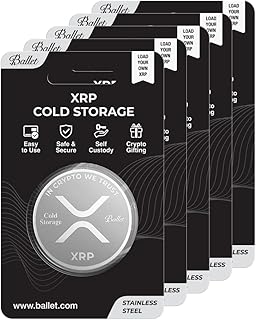 Ballet XRP Coin Style – Physical XRP Crypto Wallet, Offline Wallet with Cold Storage Security (XRP Coin 5)