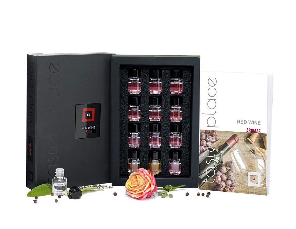 Rotwein Aroma Set - TASTERPLACE - Englische Version - Verkostungstool - für Sommeliers und Weinliebhaber