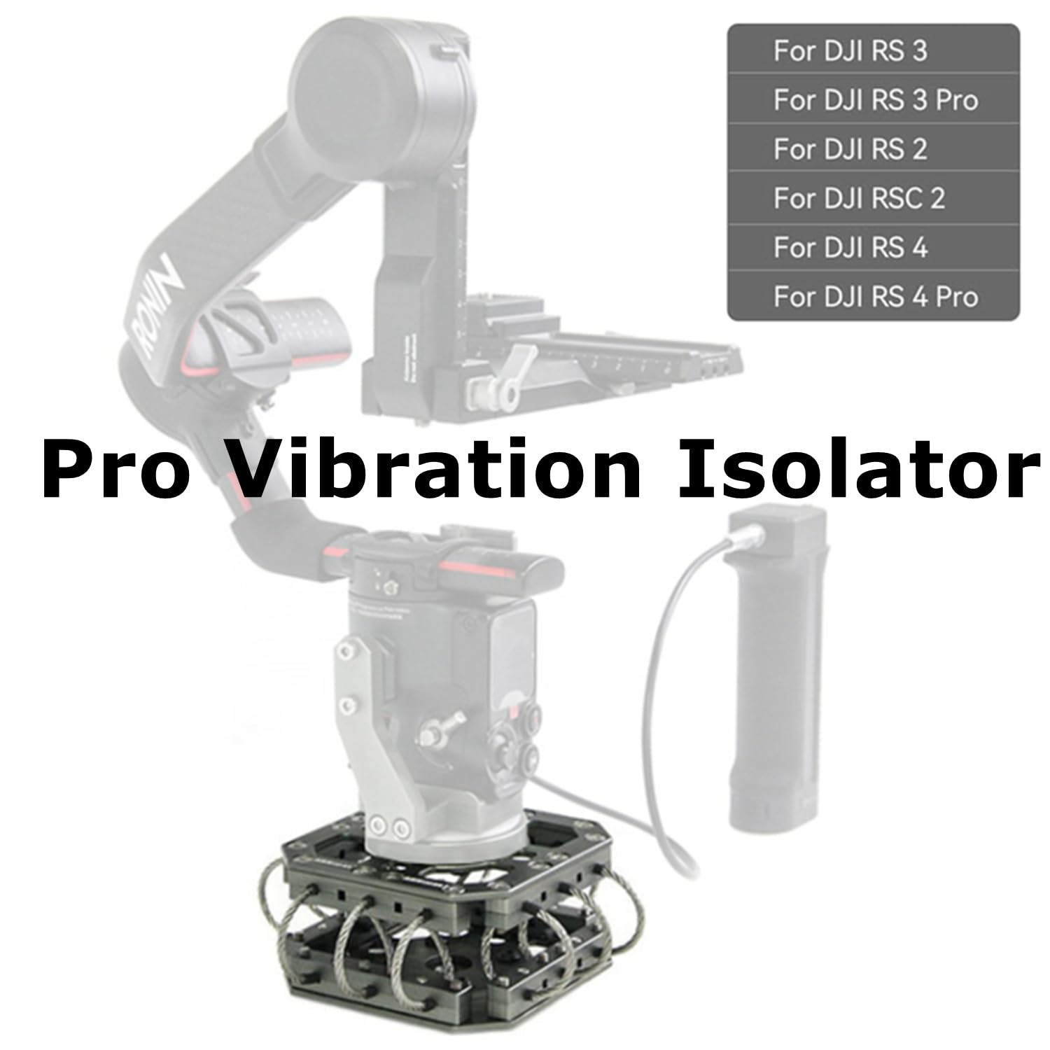 Charge utile de tête de Berceau d'isolateur Came-TV 8 kg pour DJI RS 3/RS 3 Pro/RS 3 Mini/RS2/RSC 2 stabilisateur de Poche à cardan
