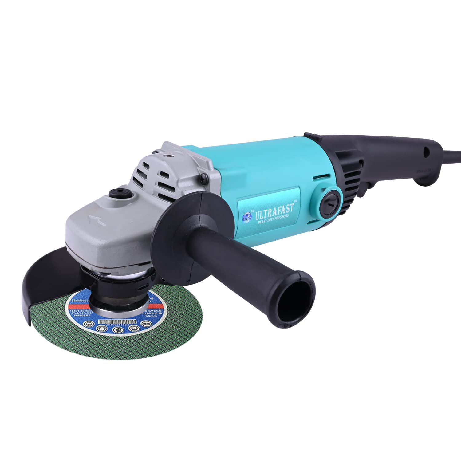 ULTRAFAST UF-G15SA2 Professional Angle Grinder 1500 Watt Corded 8500 RPM Speed Tool Grinding 125mm Heavy Duty Machine with Auxiliary Handle Ideal for Polishing Cutting (B0BRFW54BN) Amazon Price History, Amazon Price Tracker