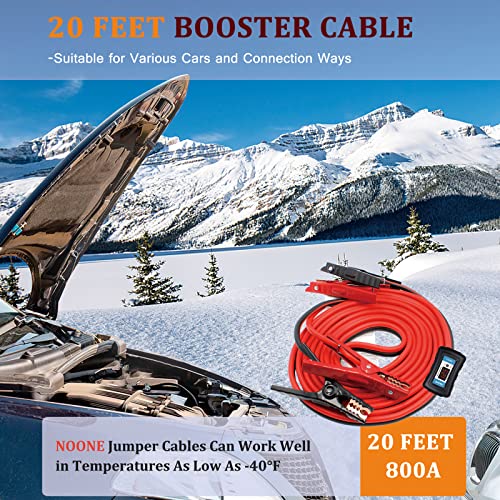 NOONE 2 Gauge Smart-7 Jumper Cables