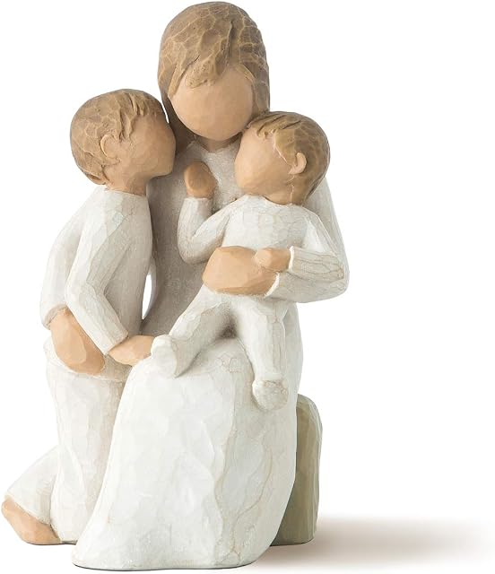 Willow Tree Quietly Figurine, Natural, 5 x 5.1
