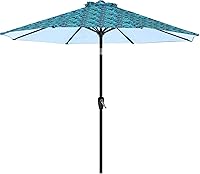 Vista 41 de ABCCANOPY Sombrilla de patio al aire libre de 7.5 pies, sombrilla de mesa con protección UV con manivela para una fácil instalación, adecuada