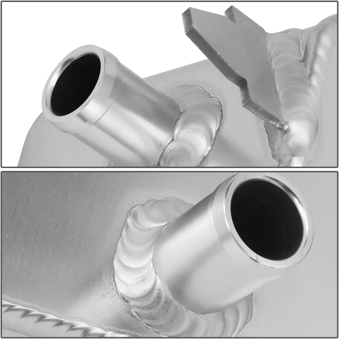 Auto Dynasty Aluminum Radiator Coolant Expansion Overflow Tank Reservoir Compatible with Ford Mustang 4.6L 5.0L 2010-2013