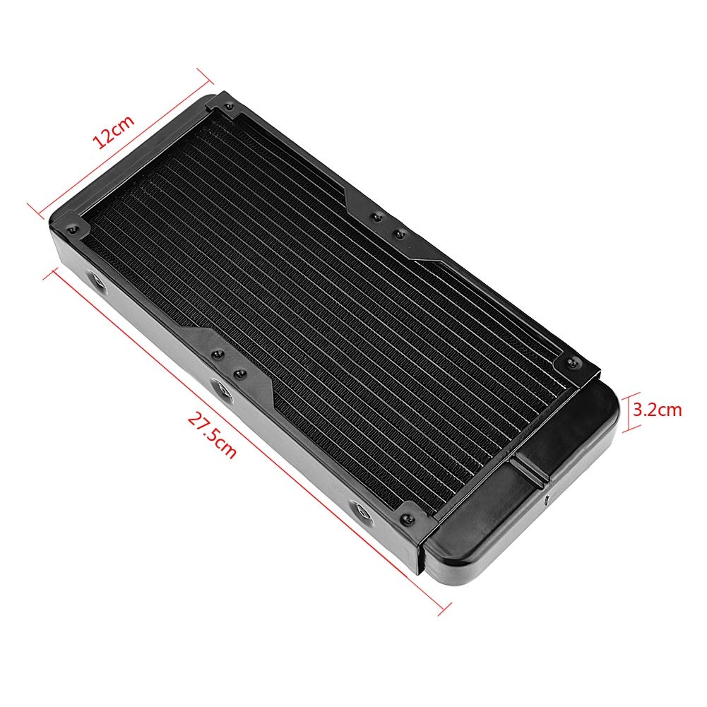 Yunir 240mm G4/1 Alluminio Raffreddamento ad Acqua del radiatore del Computer, per Raffreddamento della CPU del Computer, Driver di conversione di frequenza Industriale, Raffreddamento