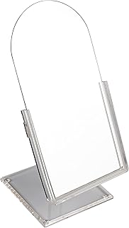 Large Adjustable-Angle Counter-top Glass Mirror, Reflection Area 12