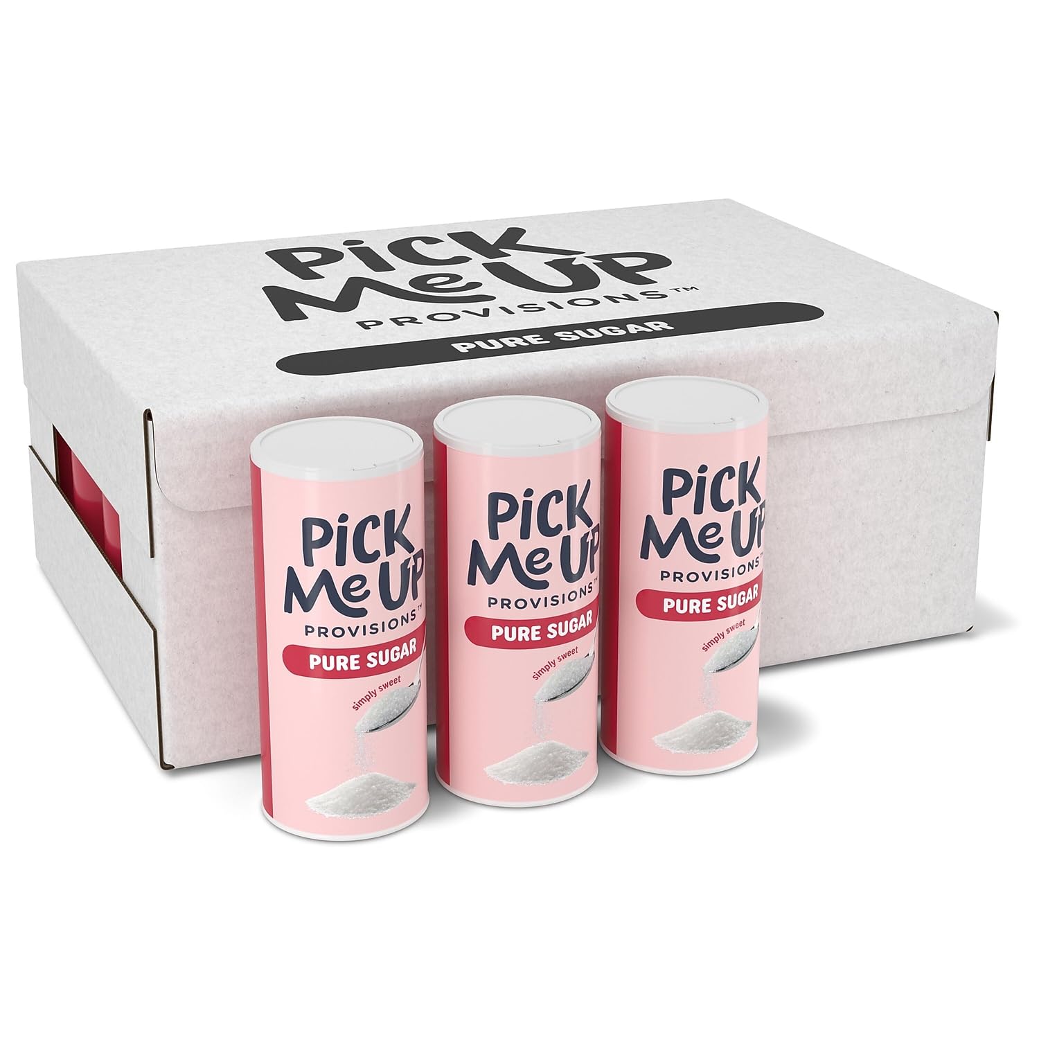 Pick Me Up Provision Pure Sugar, 20 oz. Canister, 24/Carton