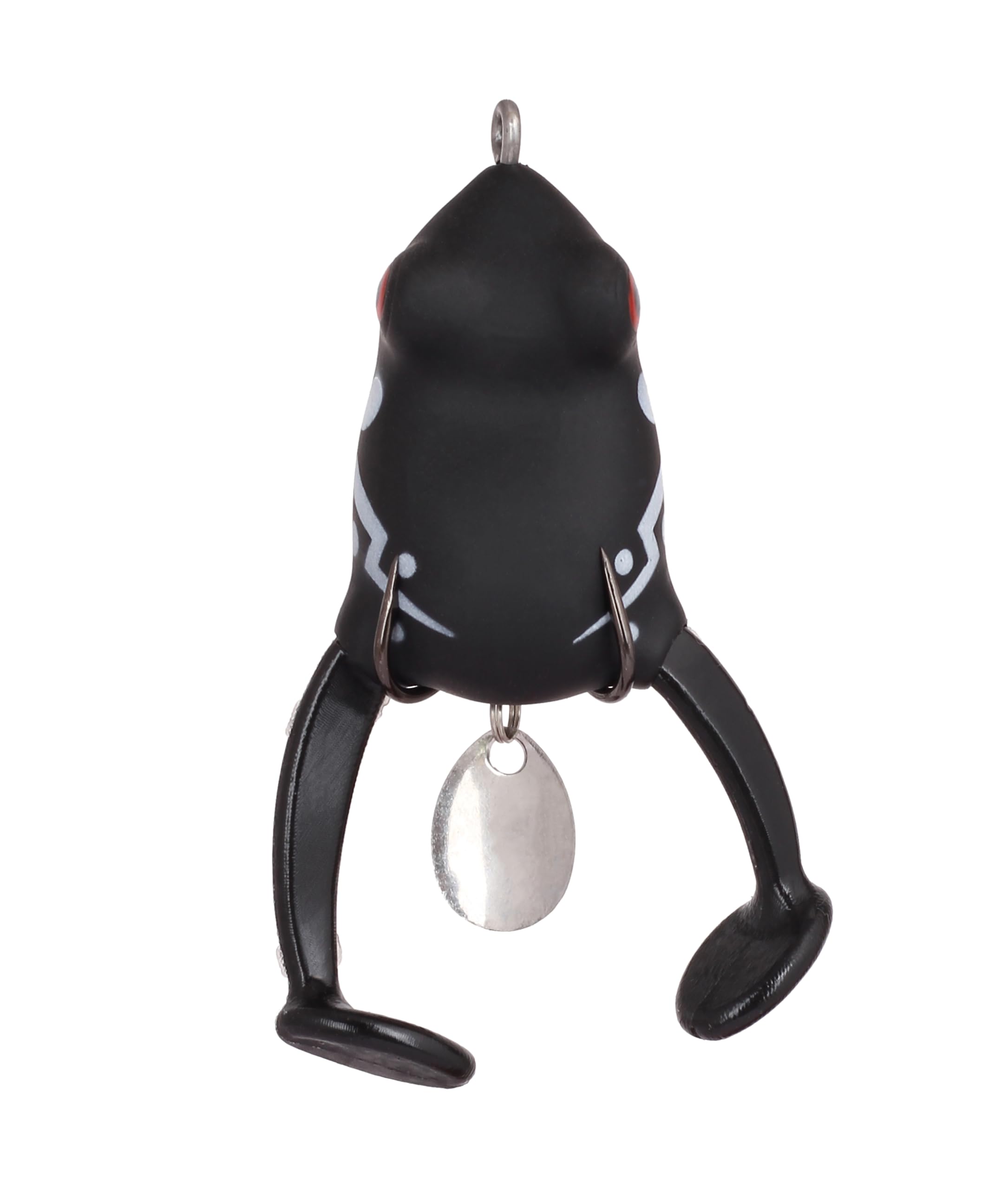 Frog Lure Bass Trout Fishing Lures Kit Set 1 Pcs Frog Soft Floating Bait with Weedless Hooks for Freshwater Saltwate