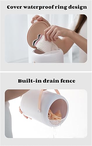 Miniatura 3 de Mini lavadora portátil, lavadora de turbina ultrasónica de capacidad 3L, lavadora inteligente de ropa interior para apartamento, lavandería,