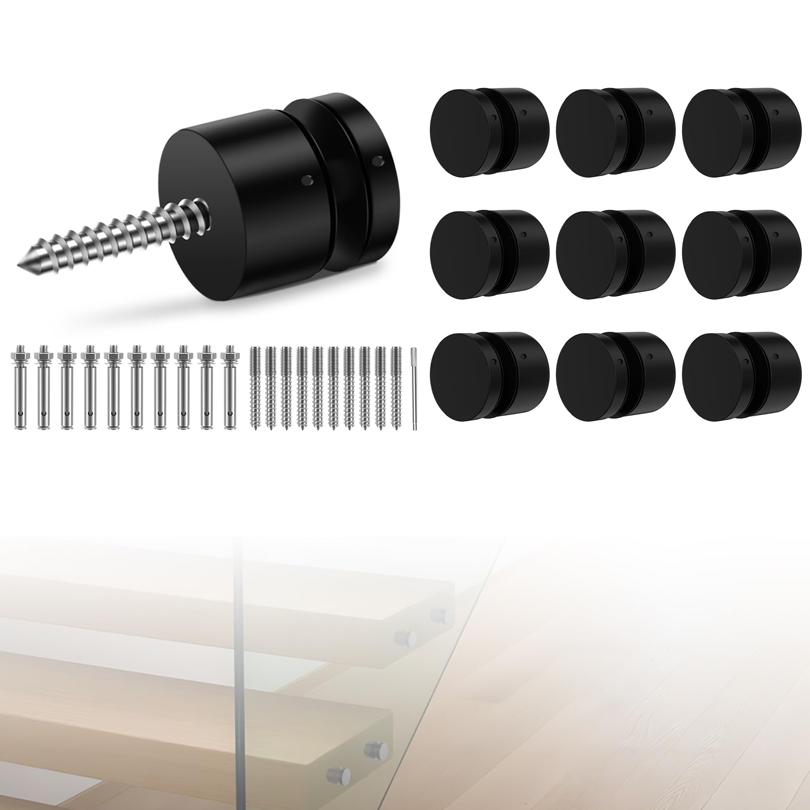 Glass Railing Standoff 10-Pack SS316 S - 2x2 Inch Heavy Duty Mounts For ...