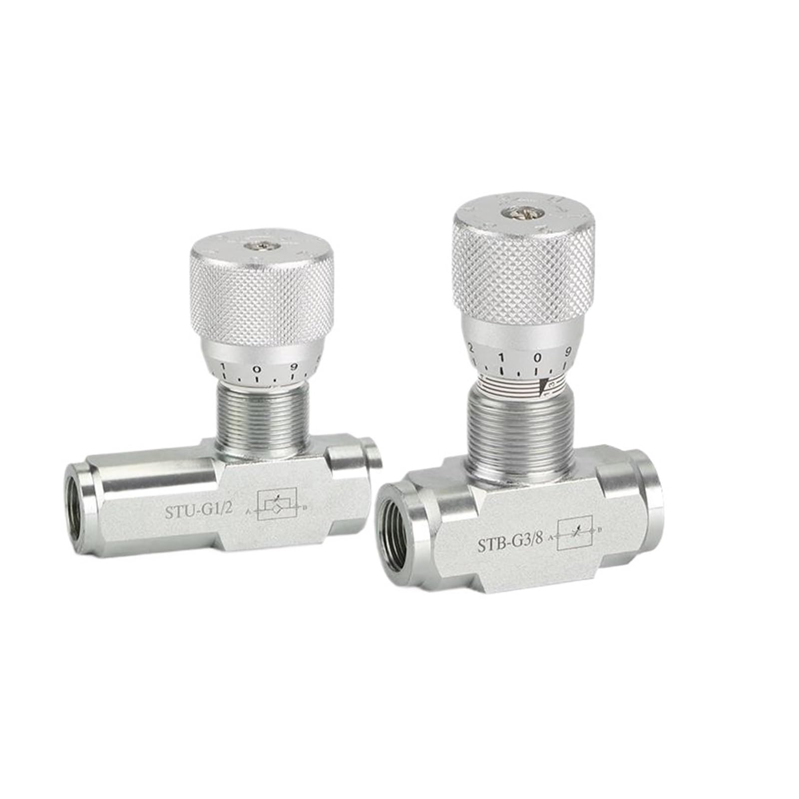 NACODLUL 1PCS Hydraulic Throttle Valve STU-G1/4 STU-G3/8 STB-G1/2(STB-G1I4)