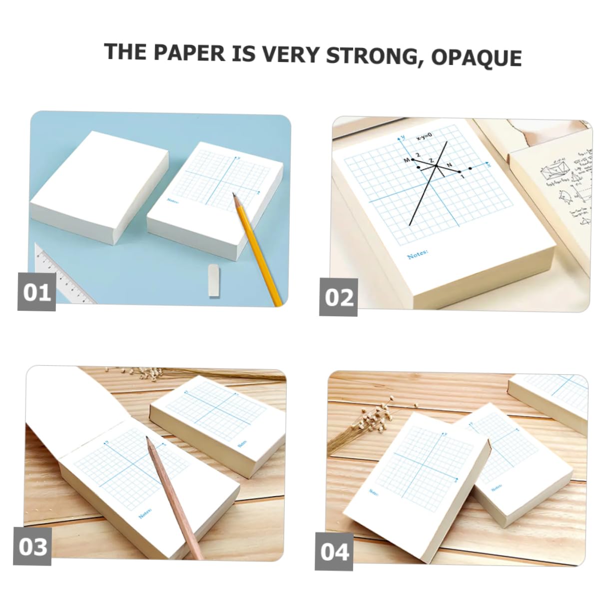 Operitacx 4 Piezas Cuaderno de Práctica Matemática Xy de Cuadernos Ejercicios de Matemáticas Hojas de Dibujo y Práctica Doble Académico