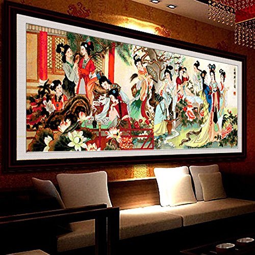 Punto de cruz premium de pintura femenina estilo de China C0165