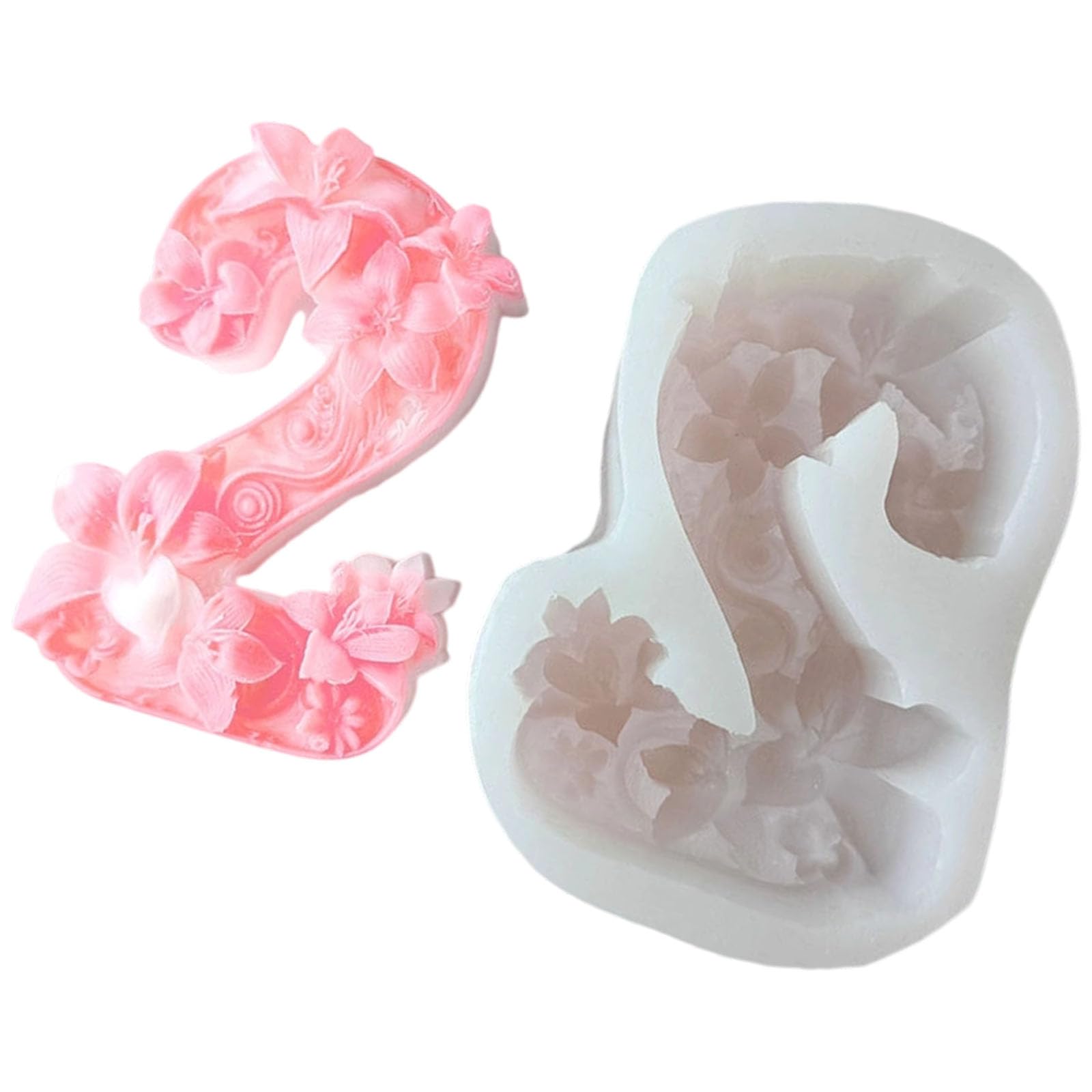 Jazuaiao Silicone Number Materials for Personalize Party Decorations Easy Demolding Silicone Number Cake