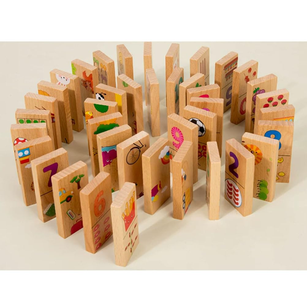 Gioco Montessori di Abbinamento dei Numeri in Legno | Blocchi Riconoscimento Numeri, Giocattolo Cognizione Matematica Precoce, Gioco Educativo Tavolo Conteggio Abbinamento