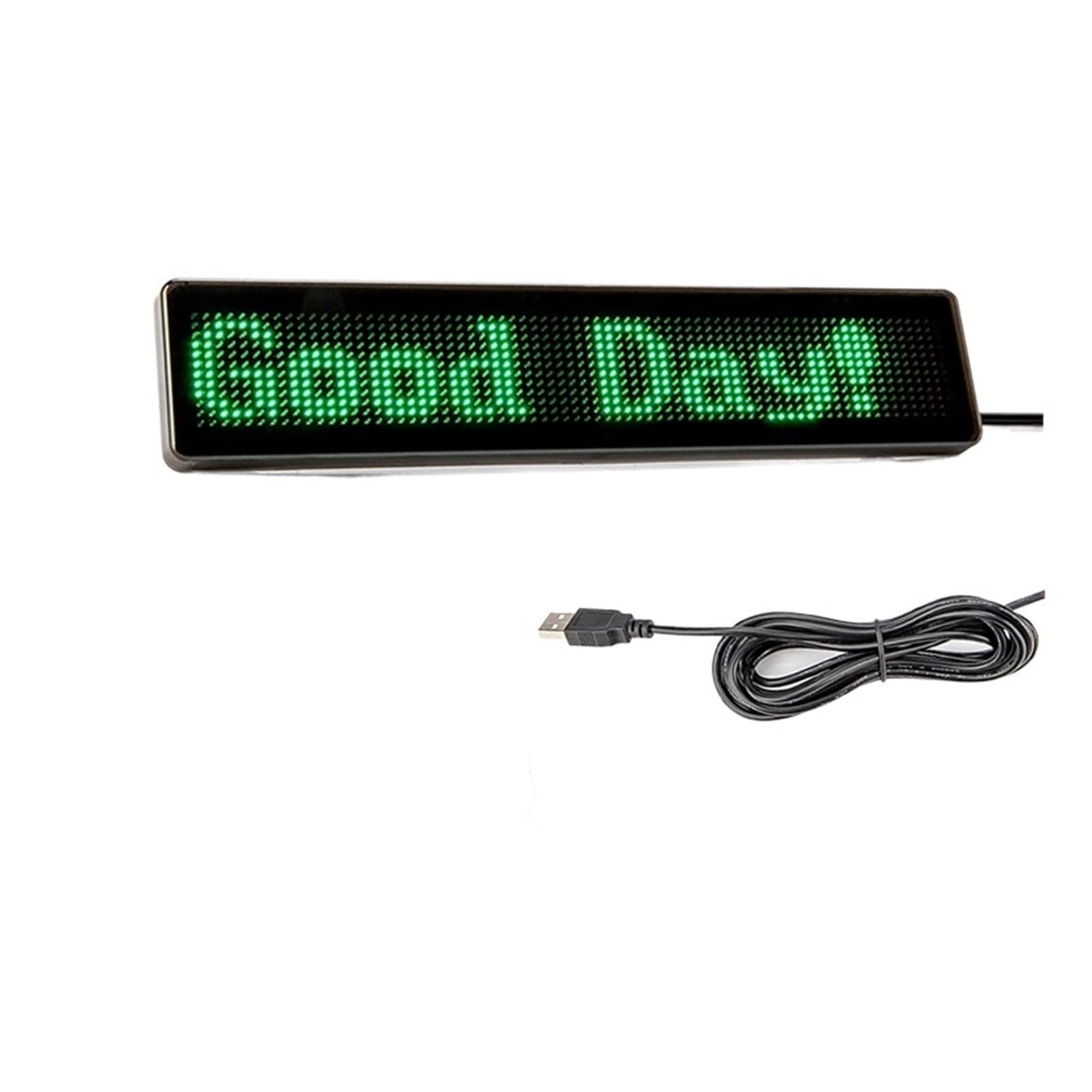 Panel LED 23CM Led wyświetlacz samochodowy znak SMD programowalny przewijany ekran LED na tylne okno samochodu z przyssawką USB do samochodu, baru, hotelu, ciężarówki(Rood)