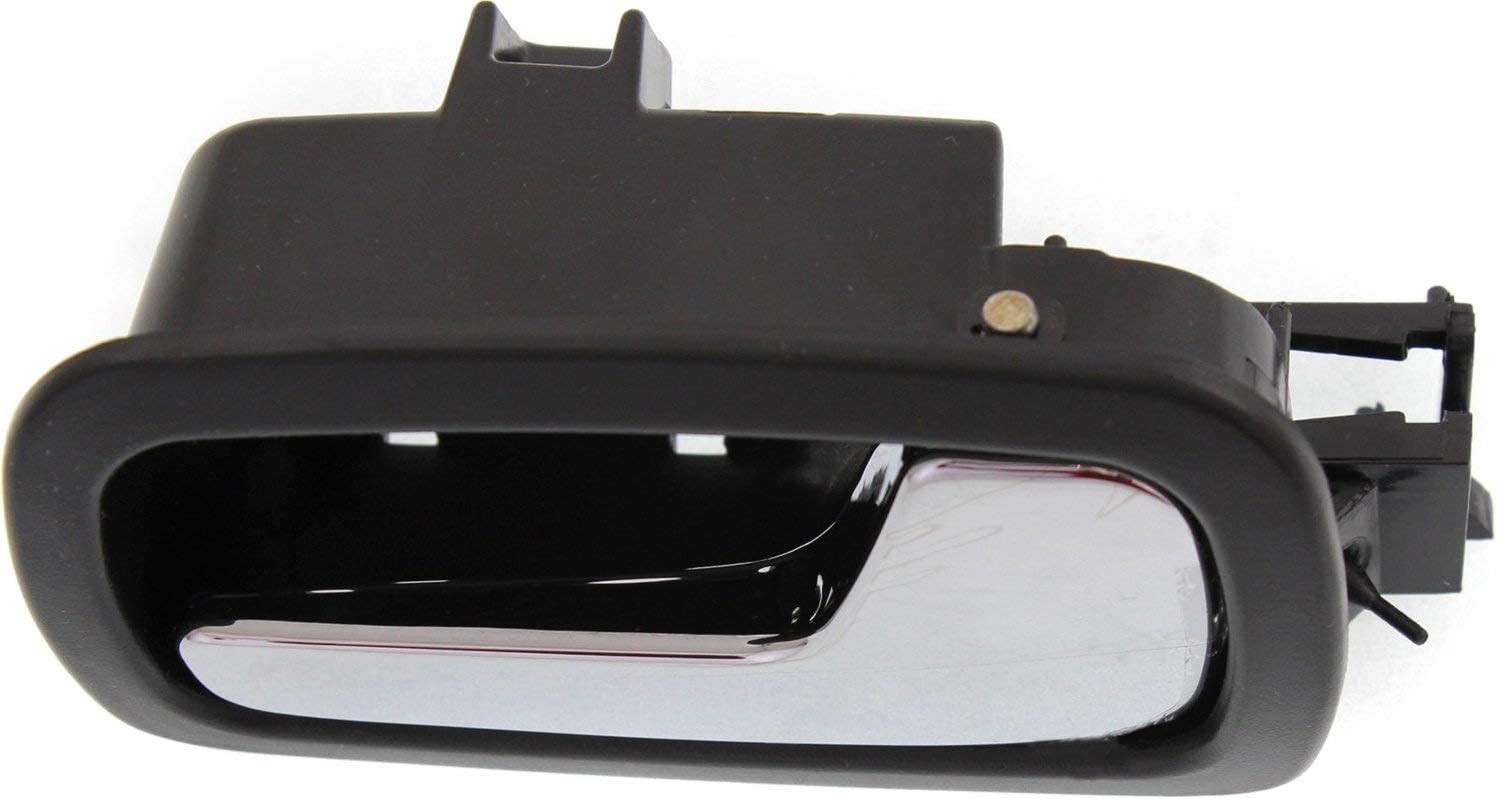 Compatible with 05-10 Cobalt Inside Inner Interior Black Front Door Handle Pair Set Left Right