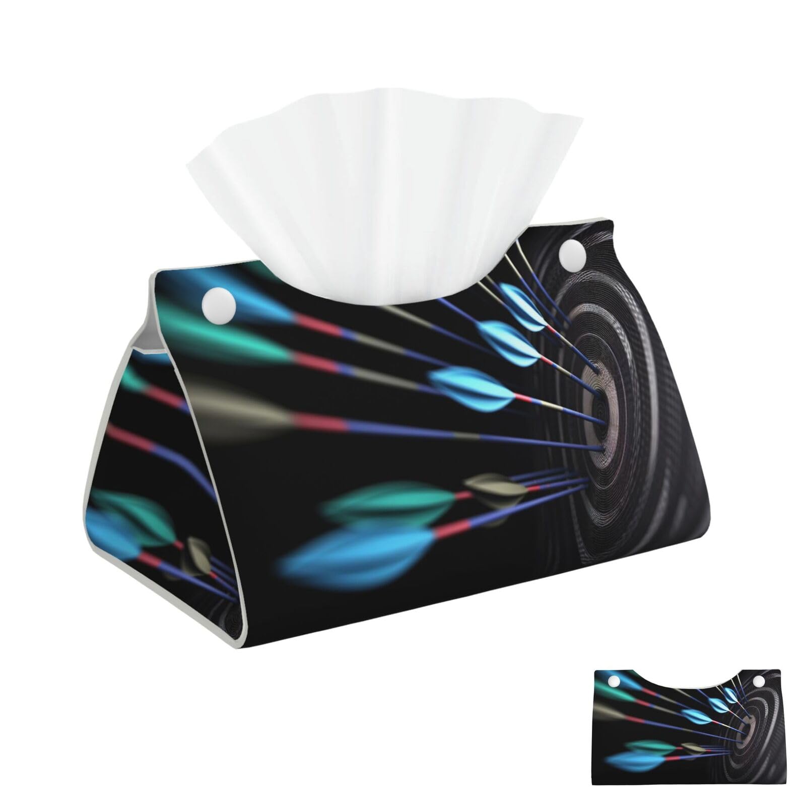 Darts Arrows Tissue Box Cover Square Cube Boxes