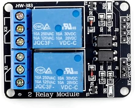 2 Kanal 12V R le Mod l - AC 250V 10A - Optokupl r  zolasyon