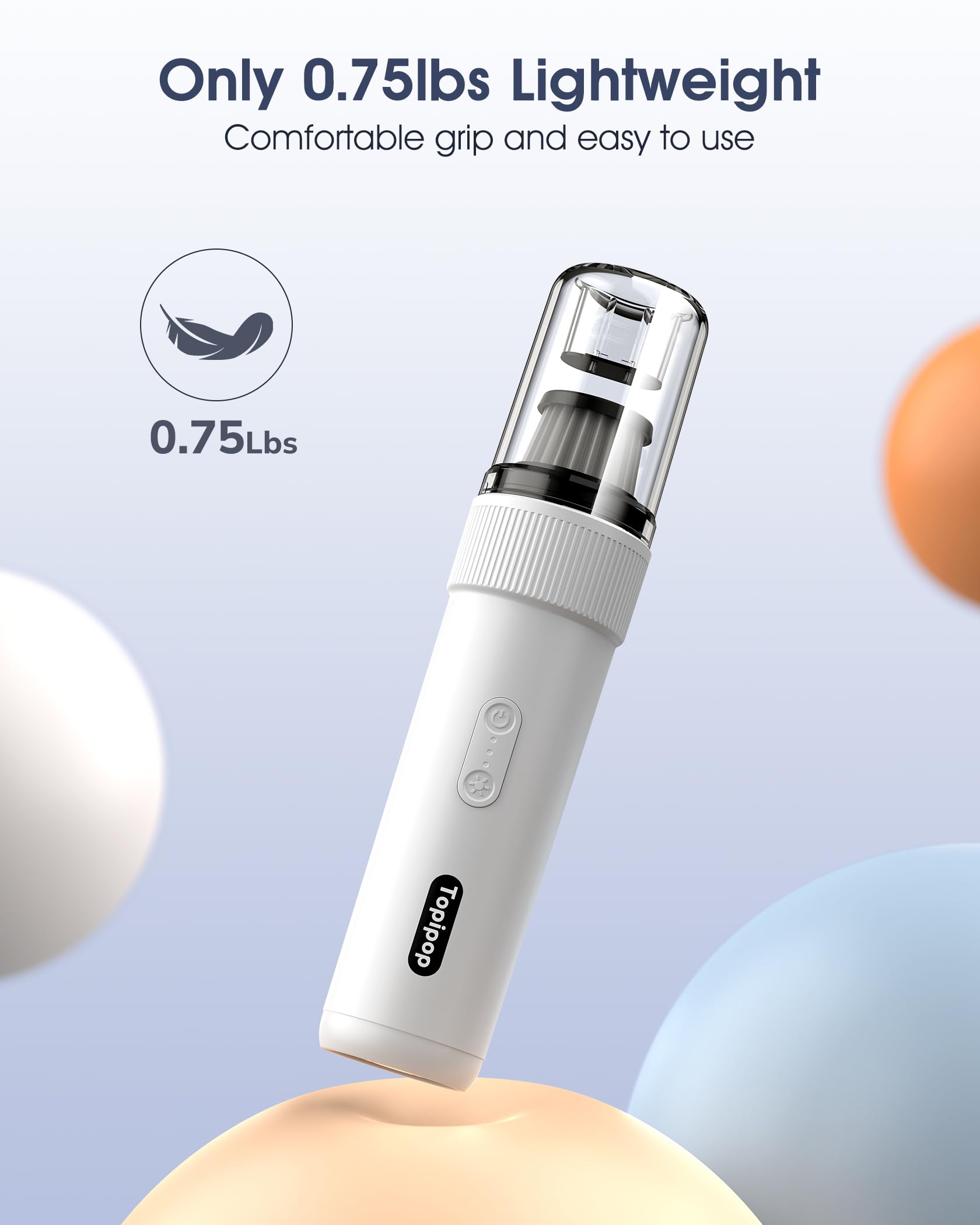 Topipop Aspirapolvere Auto, 21000PA Aspirabriciole Senza Fili, Mini Aspiratore Portatile & Potente Con Multifunzione, Piccolo Aspira Briciole Con luce LED per Casa, Ufficio, Campeggio
