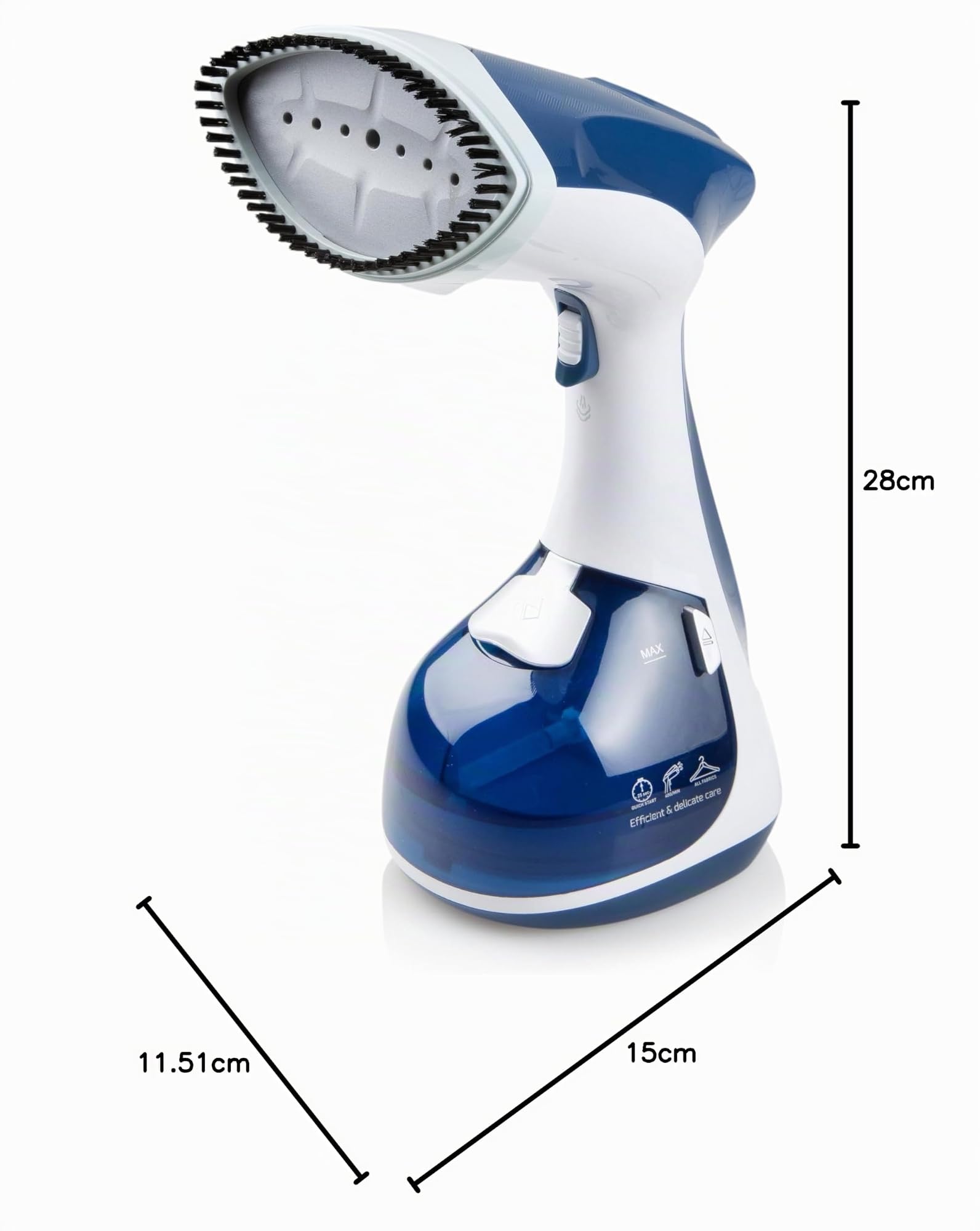 DOMO DO7057S Glaetter de vapor 1800 W Blanco/Azul, De plástico