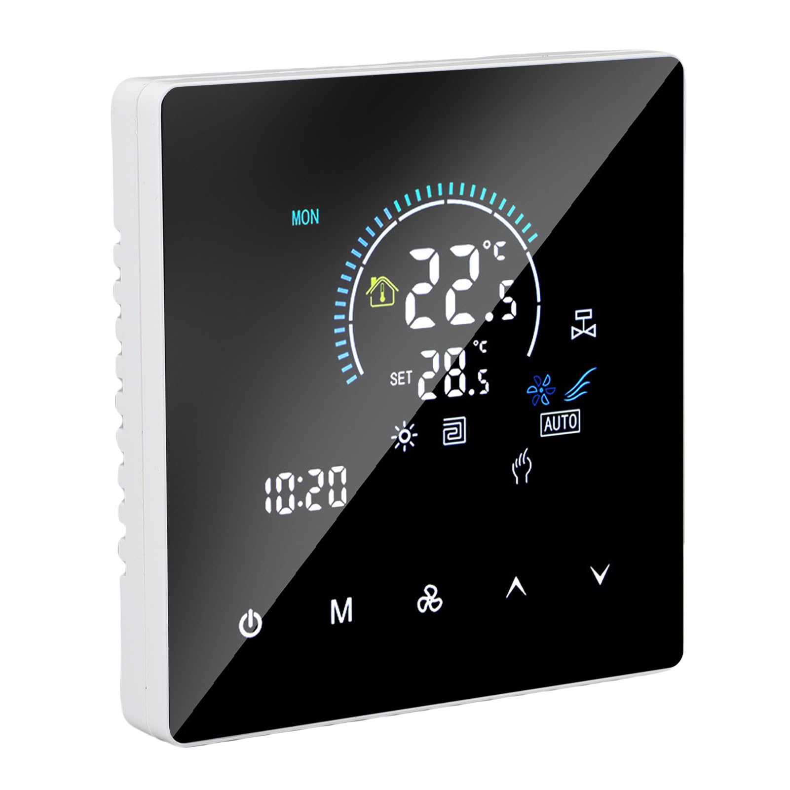 Smart Color Central Air Condither Thermostat Programowalny ekran dotykowy, z programowalnym zasięgiem 5-60 ℃ dla biur centrów handlowych hotele