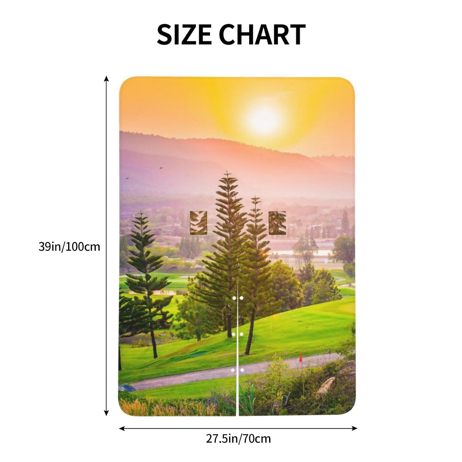 Village Mountain and Sunsetsunrise Thailand Baby Car Seat Cover & Breastfeeding Nursing Cover - Breathable Stretch Fabric Multi-Use