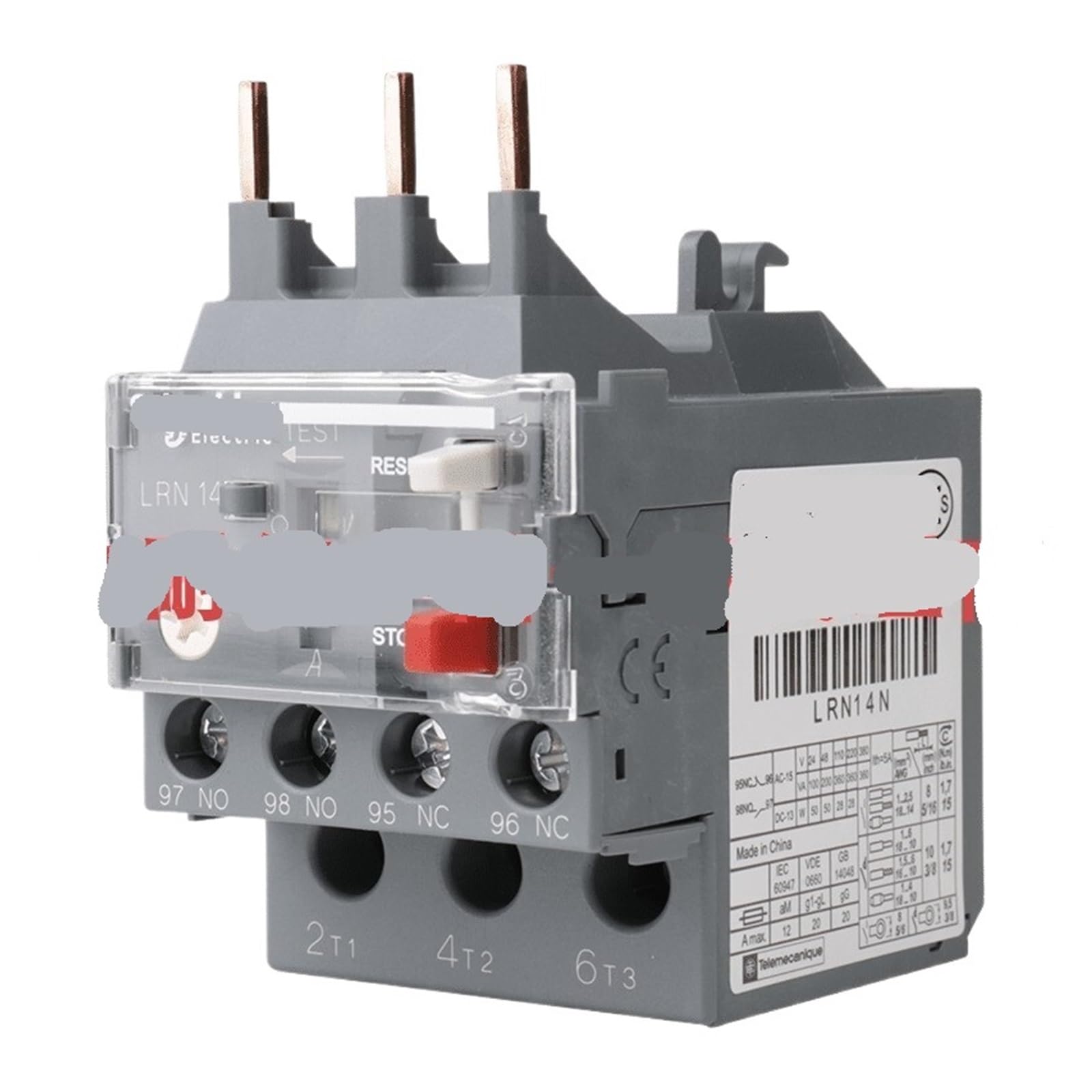 Relé térmico LRN04N para sobrecarga, interruptor de protección bimetálico 2