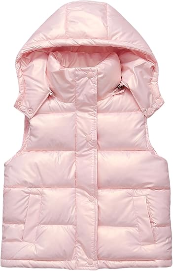 Women's Hooded Puffer Vest – Waterproof, Windproof Winter Vest With Removable Hood & Pockets