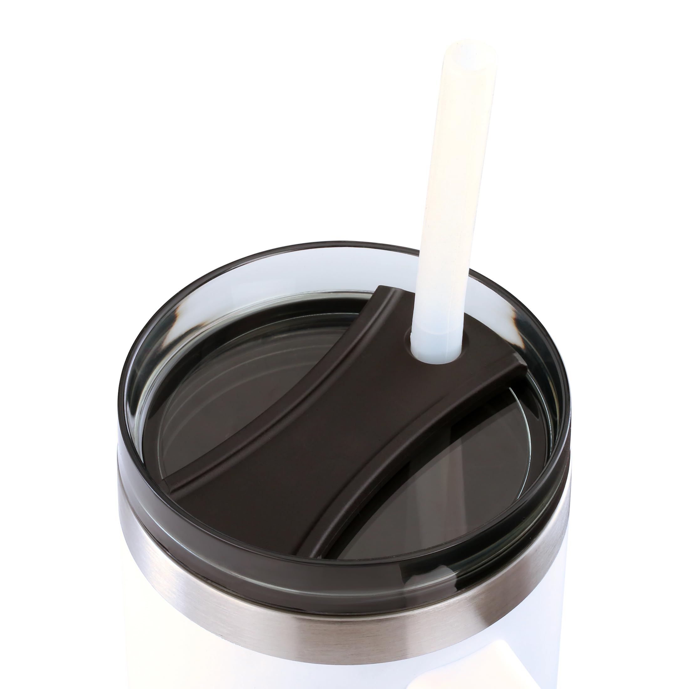 Ozark Trail - Vaso Aislado De Acero Inoxidable De 18 Onzas Con Asa, Tapa Y Popote